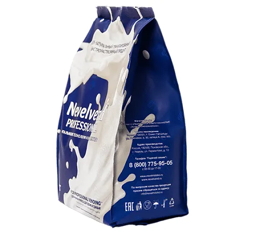 Сухое частично обезжиренное молоко с массовой долей жира 20%. «NEVELVEND®» PROFESSIONAL